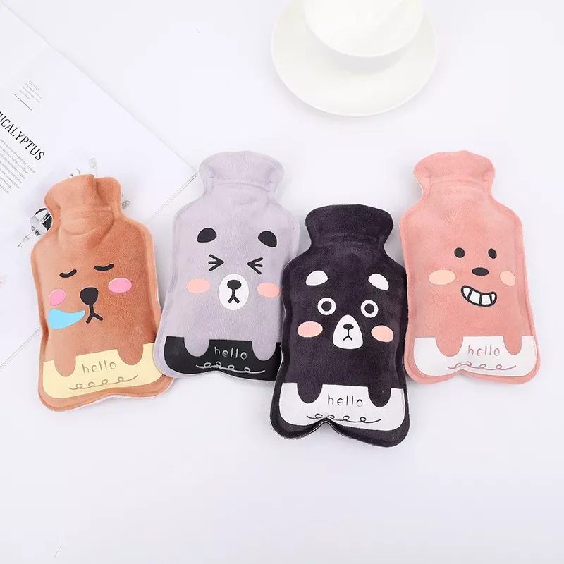 

Милая мультяшная портативная флисовая сумка для горячей воды с защитой от холода для женщин безопасная Взрывозащищенная бутылка для воды д...