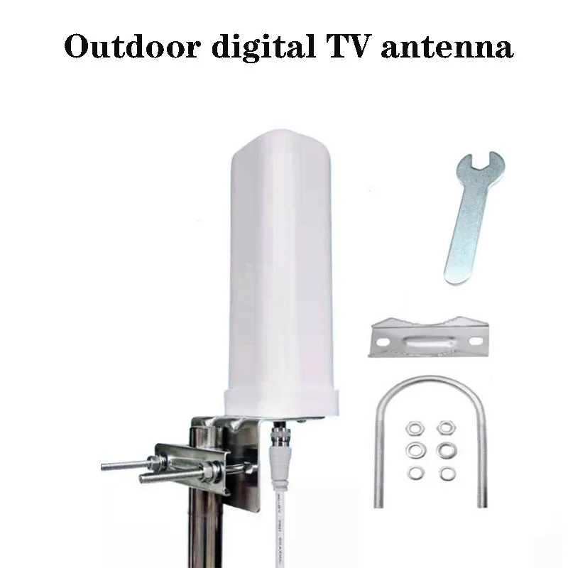 Duke Outdoor Digital TV Antenna Indoor and Outdoor DTMB HD Signal Receiver 4K 1080p ATSC With Amplifier Accessori