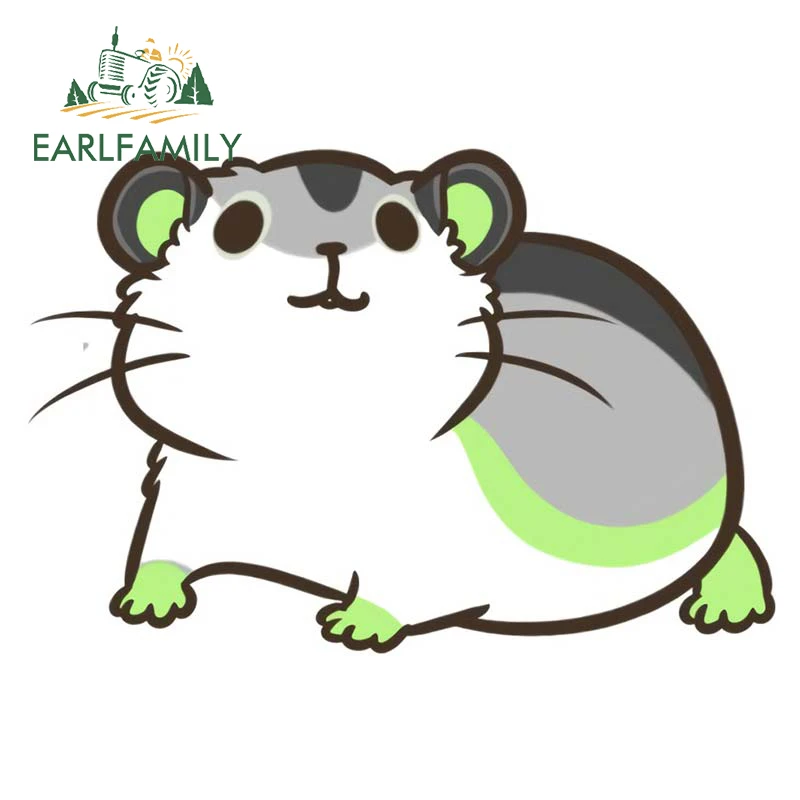 EARLFAMILY гордость хомяк раньше розовые крысы виниловые наклейки украшение на окно