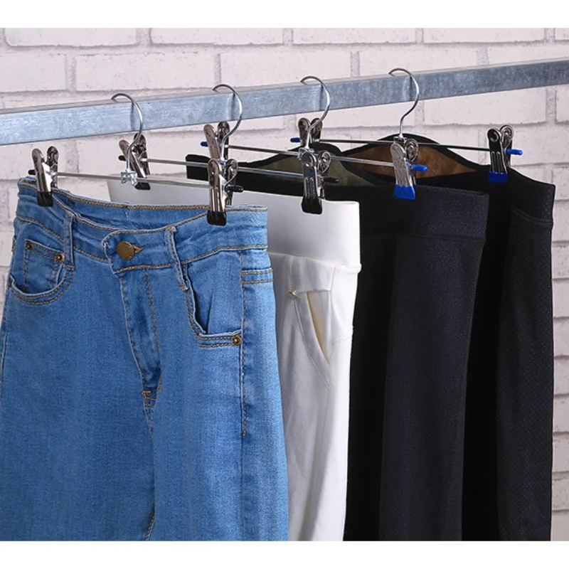 

5pcs/Set Multifunctional Stainless Steel Trouser Clips Home Non-Slip Skirt Clip Wholesale Household Traceless Panties Pant Rack