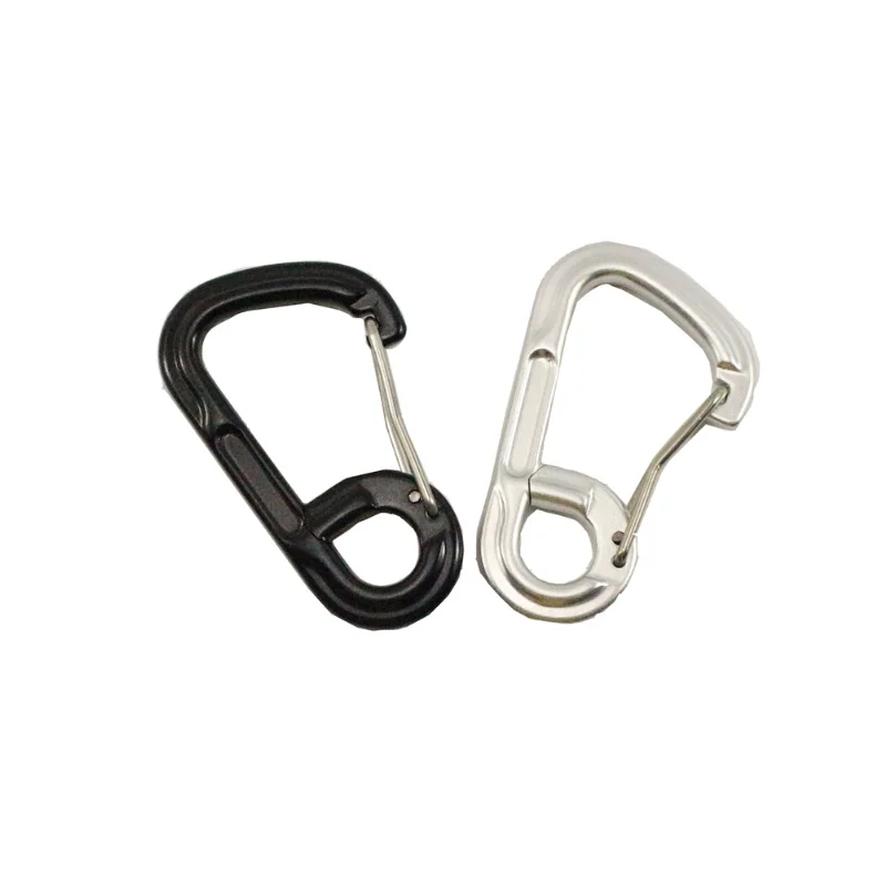 

5pcs Clasp Buckle Keychian Mini Carabiners Outdoor Camping Hiking Buckles Alloy Spring Snap Hooks Keychains Tool Clips