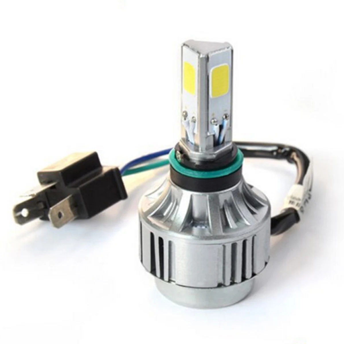 

4500LM 40W H4 COB Hi/Lo светодиодный ная мотоциклетная фара, лампа, белая 6000K 12V