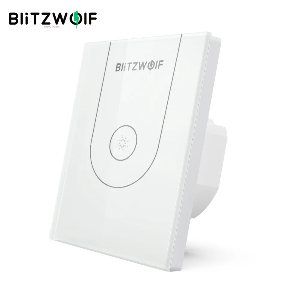 

BlitzWolf Tuya 800W Wi-Fi Smart Wall Light Switch EU Plug Touch Switch APP Remote Voice Control Work With Alexa Google Assistant