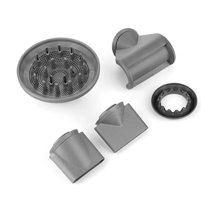 

5Pcs Anti-Flying Nozzle Attachment Tool ,For Dyson For Supersonic Hair Dryer Flyaway Attachment HD01 Smooth Shiny Finish