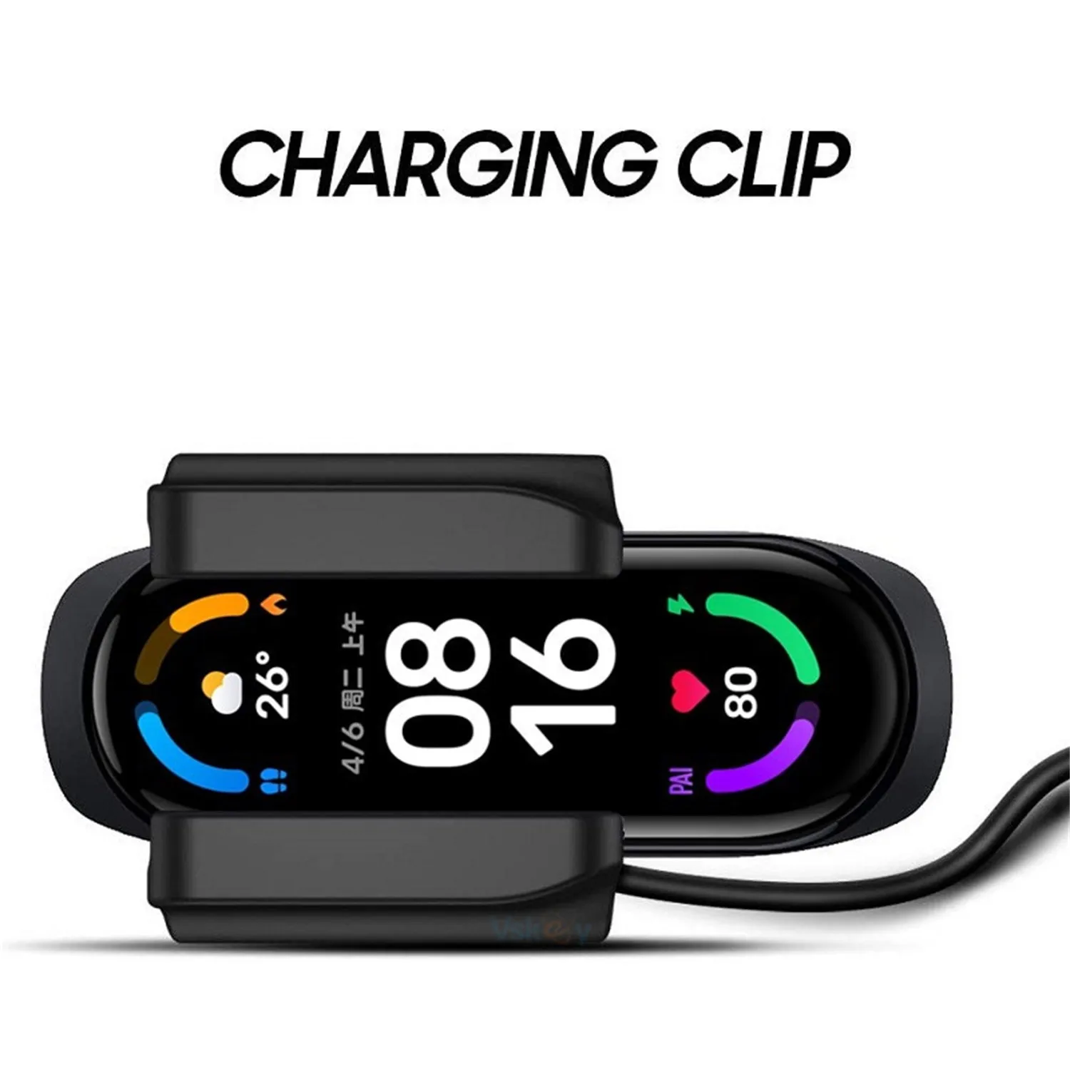 

High Quality Smartwatch Band Support Accessories For Xiaomi Mi Band 6 Smartwatch Charge Cable Charging Clip Usb Charger Adapter