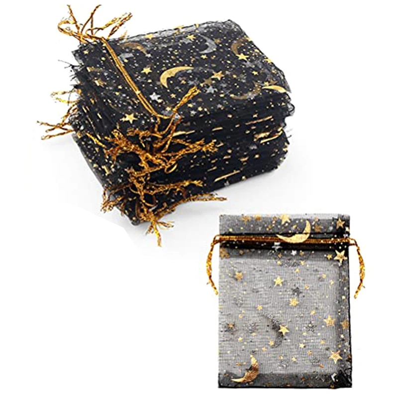 

100 шт., мешочки для украшений из органзы, X дюймов