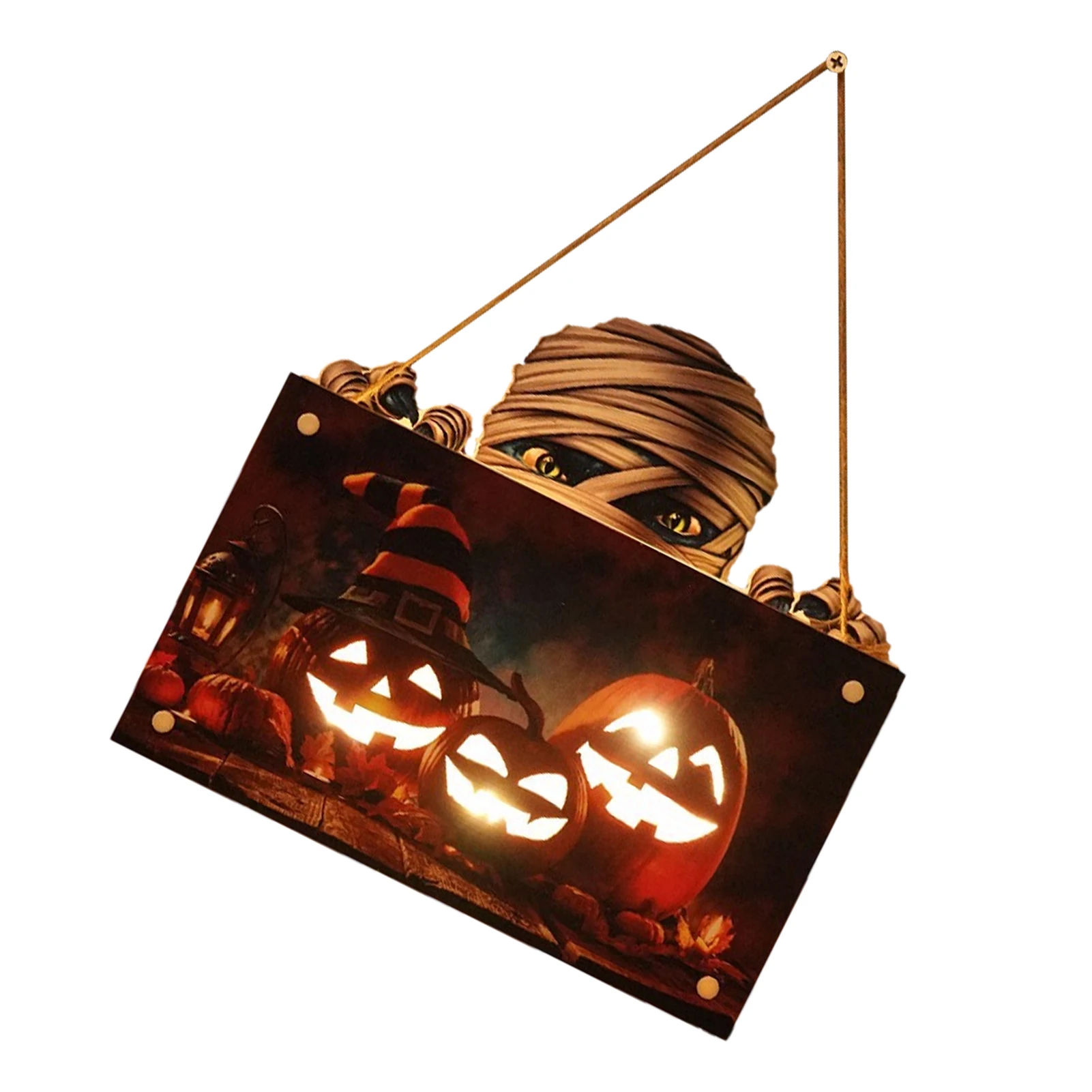 

Вывеска в виде тыквы с цветным рисунком, искусство на открытом воздухе, фотообои для входной двери, двора, сада, дерева, тыквы, вывеска с вере...