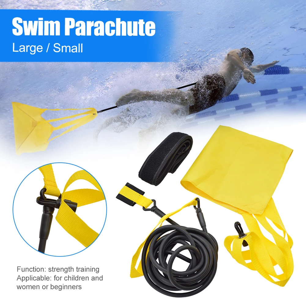 

Swim Parachute Swimming Strength Training Resistance Belt Exercise Traction Device with Drag Parachute Waistband for Kids Adults