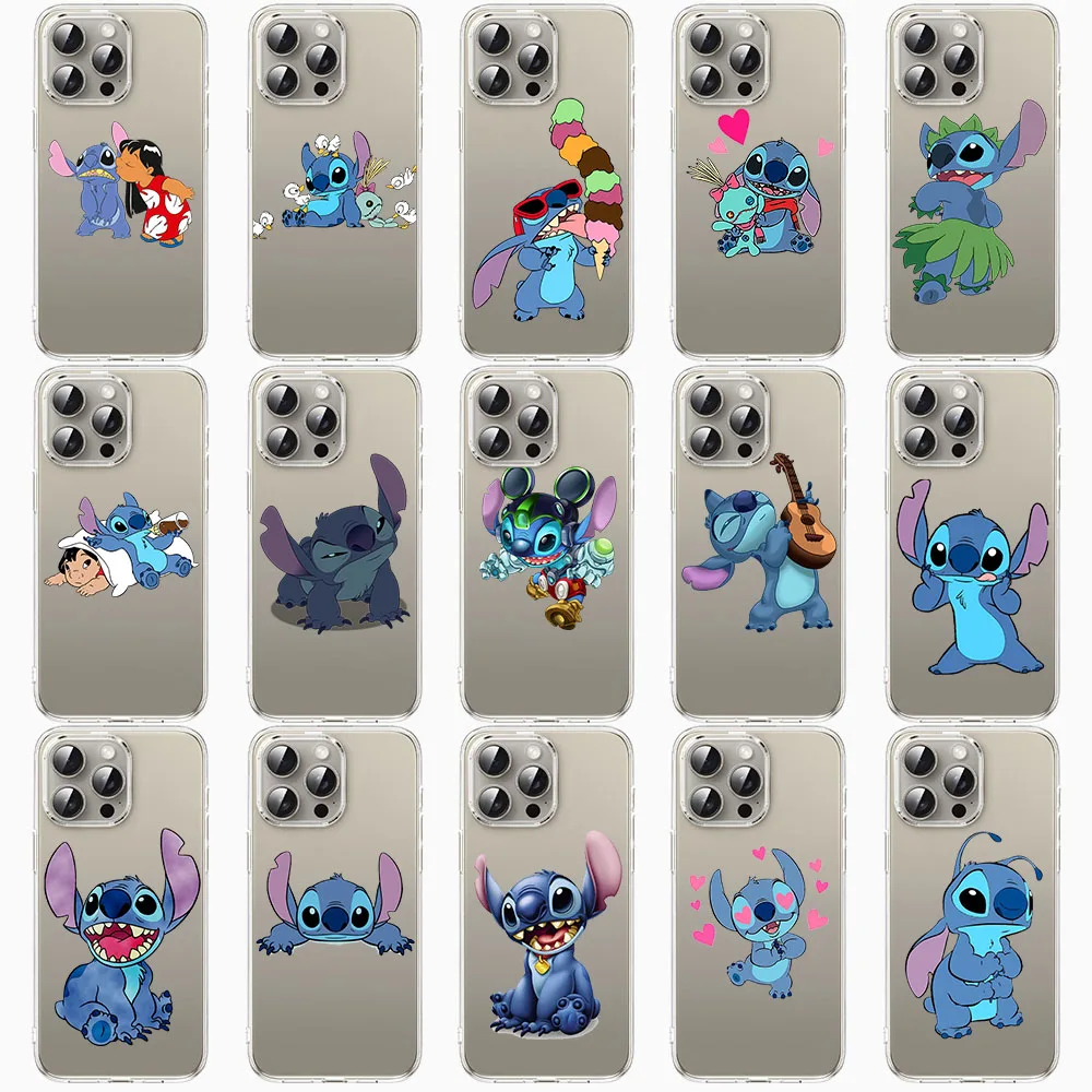 Прозрачный чехол Y-16 Stitch and Lilo для LG K50S K22 K62 Plus K61 K71 K9 K92 Q52 Q61 Stylo 6 V40 V50 V60 ThinQ Velvet X4