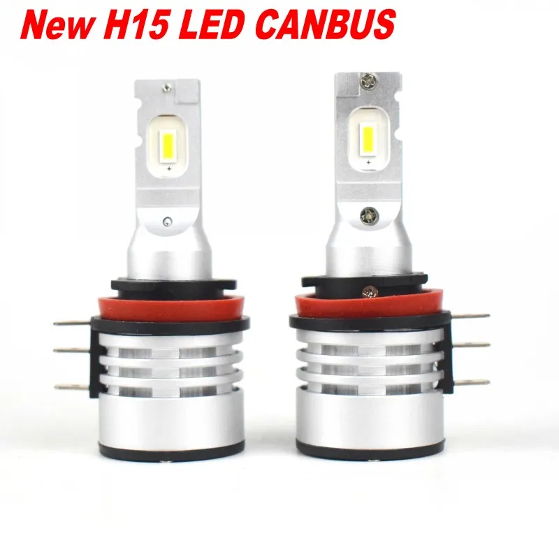 H15 LED Headlight Bulbs Canbus Wireless Hi/lo beam Turbo Car Auto Headlamp Bulb 100W 6000K Bright White 16000LM Canbus Resist