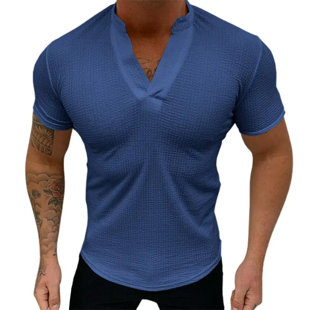 

Leisure Great Slim Fit Summer Shirt Casual Summer T-shirt Anti-pilling for Daily Wear
