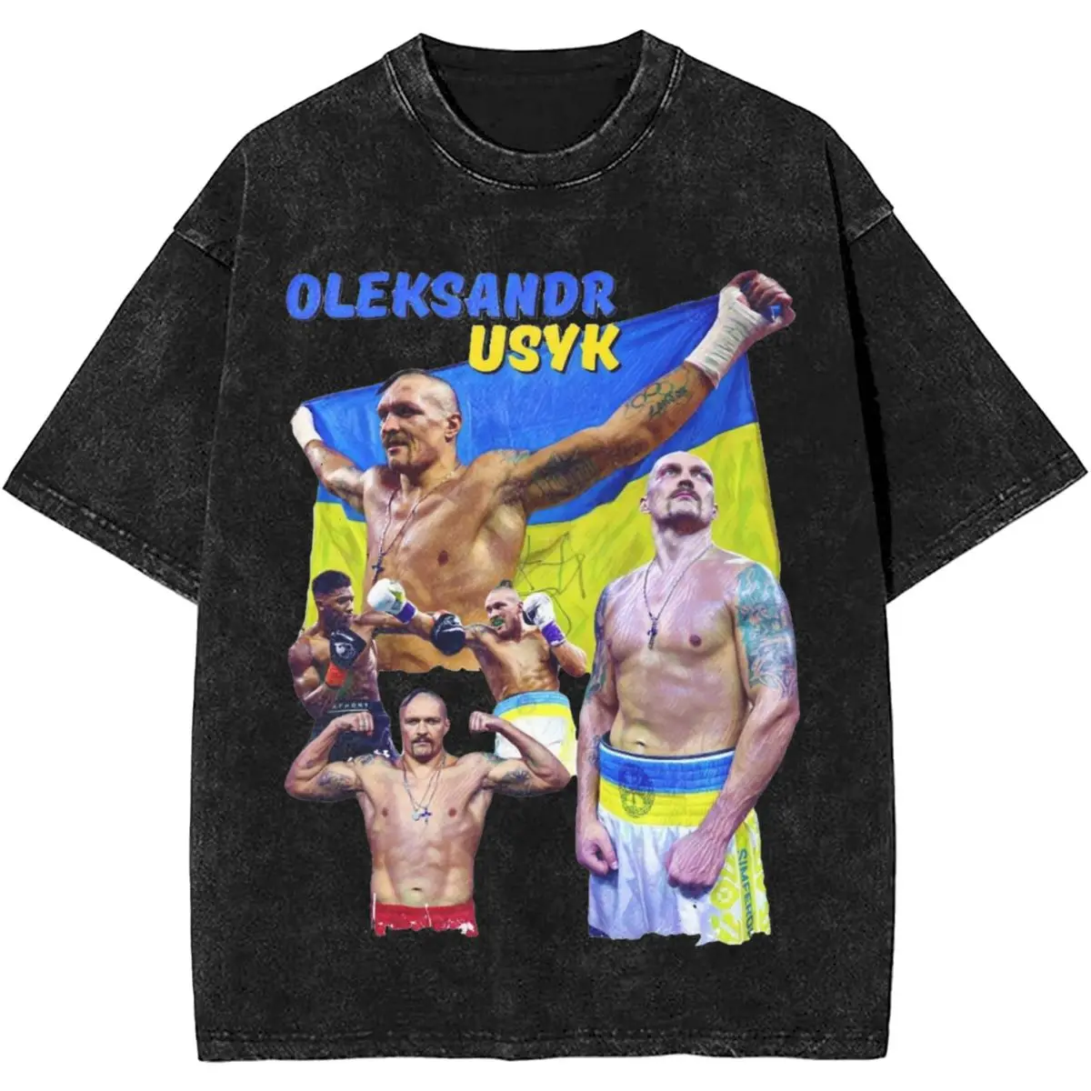 Футболки Oleksandr Usyk для бокса чемпиона уличная одежда мужчин и женщин футболка в
