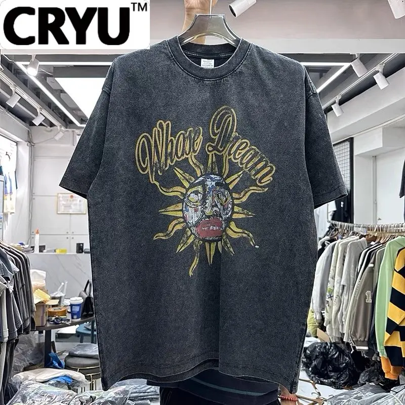 

CRYU Printed shirt with Sun Face