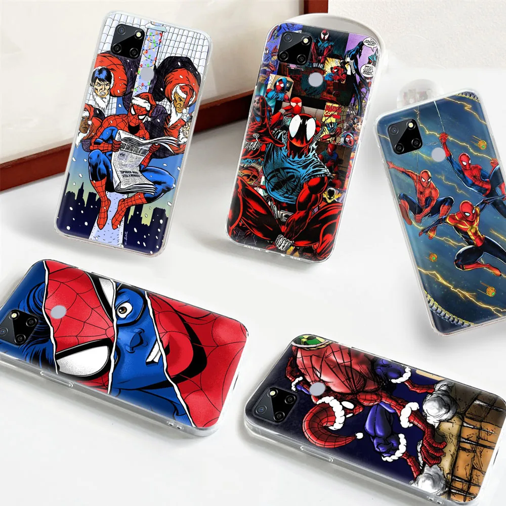 Transparent Phone Case for VIVO Y12S Y11S Y91C Y93 Y95 Y21S Y30 Y50 Y33S Y31 Y51 Y51A Y20S Y19 Y5S X80 Pro D-11 spider man
