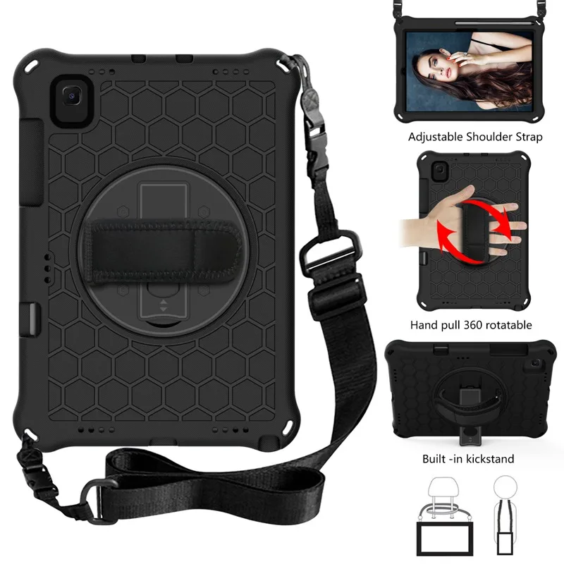 Holder Bags Funda Tablet Stand Shell & Neck Strap Kids Coque