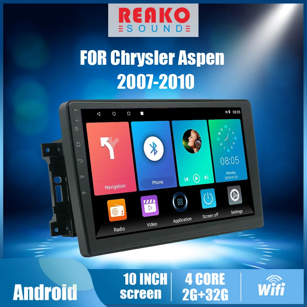 

For Chrysler Aspen 2007-2010 10.1 Inch 2 Din Carplay Car Radio Multimedia Video Player Navigation GPS 4G Android Head Unit