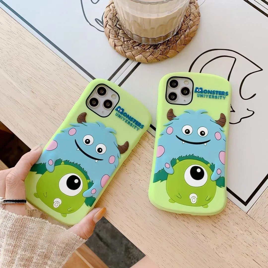 

Disney 3D Monsters, Inc. Mike SULLIVAN D3 Soft Silicone Phone Cases For iPhone 12 11 Pro Max Mini XR XS MAX X Back Cover
