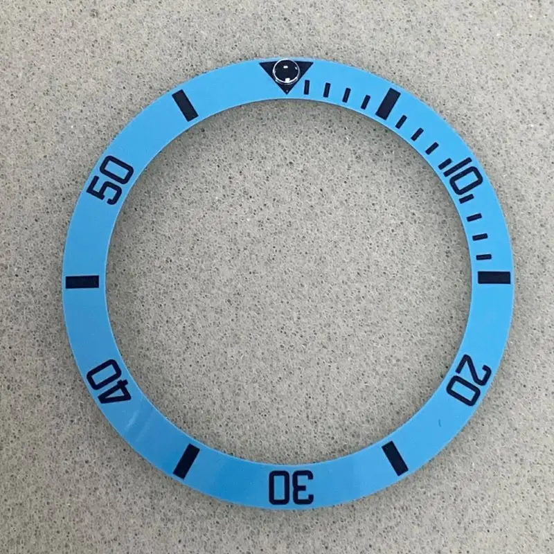 38mm Blue Ceramic Bezel Insert Tilted GMT Insert Fits 40mm Automatic Watch Case for Men Watch Ring Parts Inside Diameter 30.5 mm