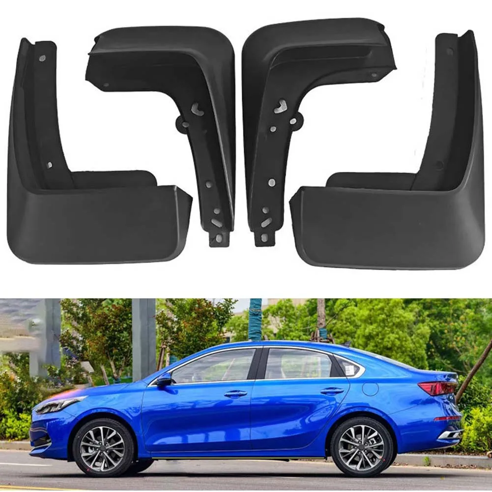 

4 PCS Mud Flaps Fender Splash Guards ABS Black For Kia Forte K3 2019-2023 Fender Mudguards Car Auto Exterior Accessories