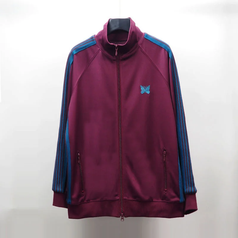 

Tracksuit Zipper AWGE Butterfly Oversized Embroidery Men Women 1:1 High Quality Needles Sweatshirt