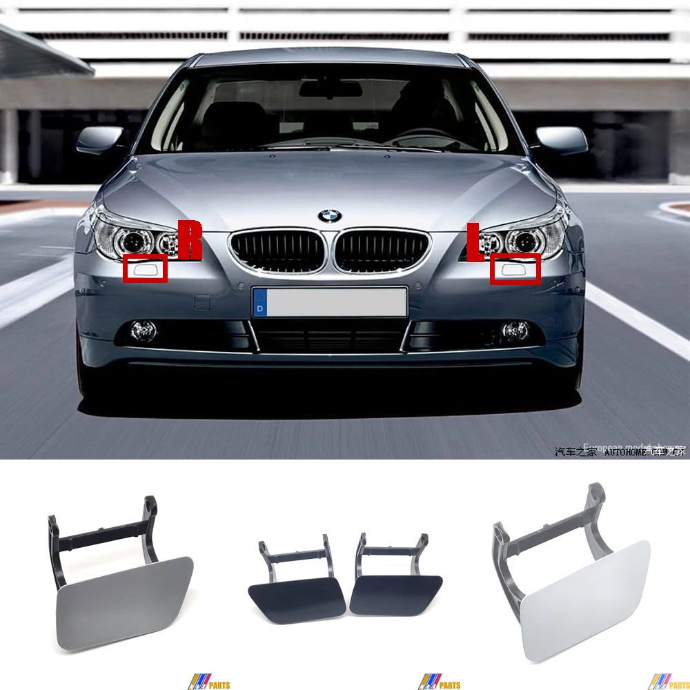 

Fit 03-10 BMW5 E60 Sedan E61 Wagon 520i 523i 528i 528xi 535i 535xi 550i 530xi 535d 540i Front Headlight Washer COVER