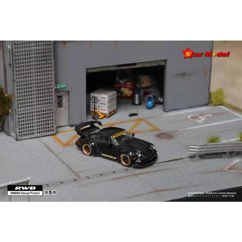Литой автомобиль Модель Коллекционная Миниатюрная игрушка Star RWB 964 GT Tail 8: 64