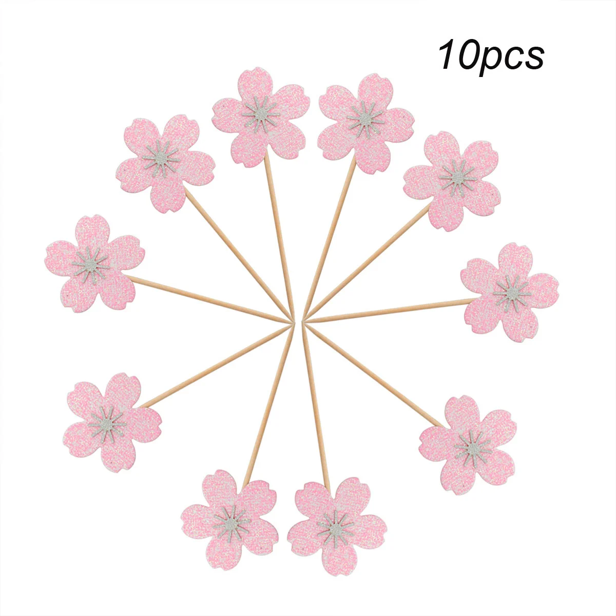 

10 Decorative Insert Cupcake Toppers Birthday for Children