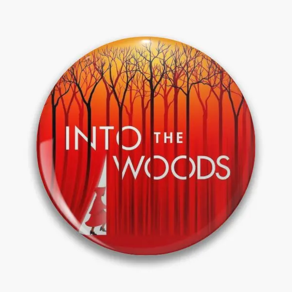 

Мягкая металлическая брошь на булавке в дереве