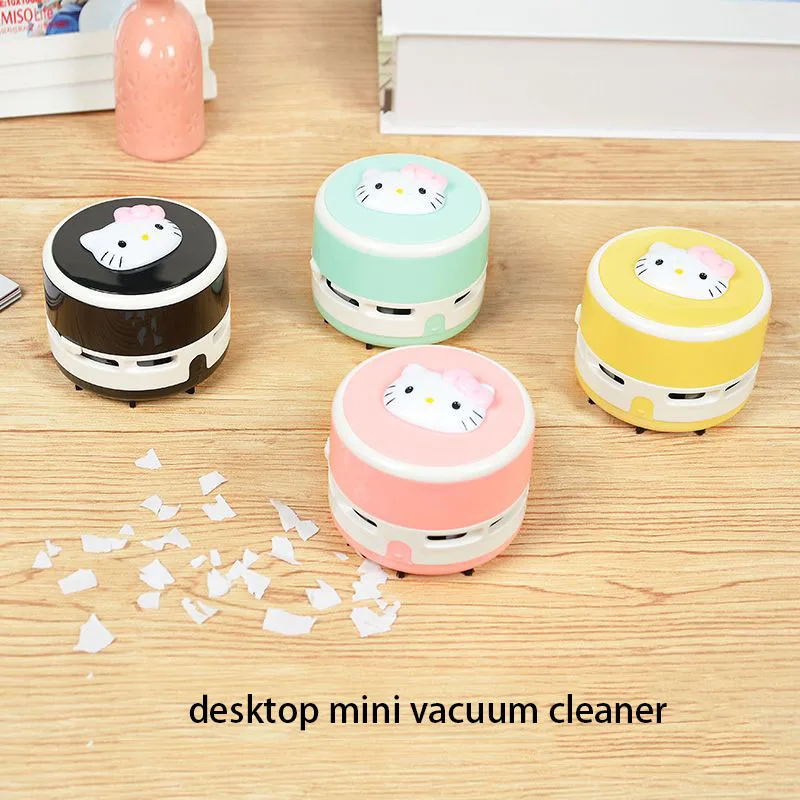 

Sanrio Hello Kitty Anime Figure Desktop Vacuum Cleaner Keyboard Confetti Wireless Cleaner Convenient Energy Saving Friend Gift