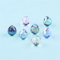 10pcs 89mm austria teardrop faceted crystal beads for bracelet jewelry making needlework diy accessories drop shape glass beads