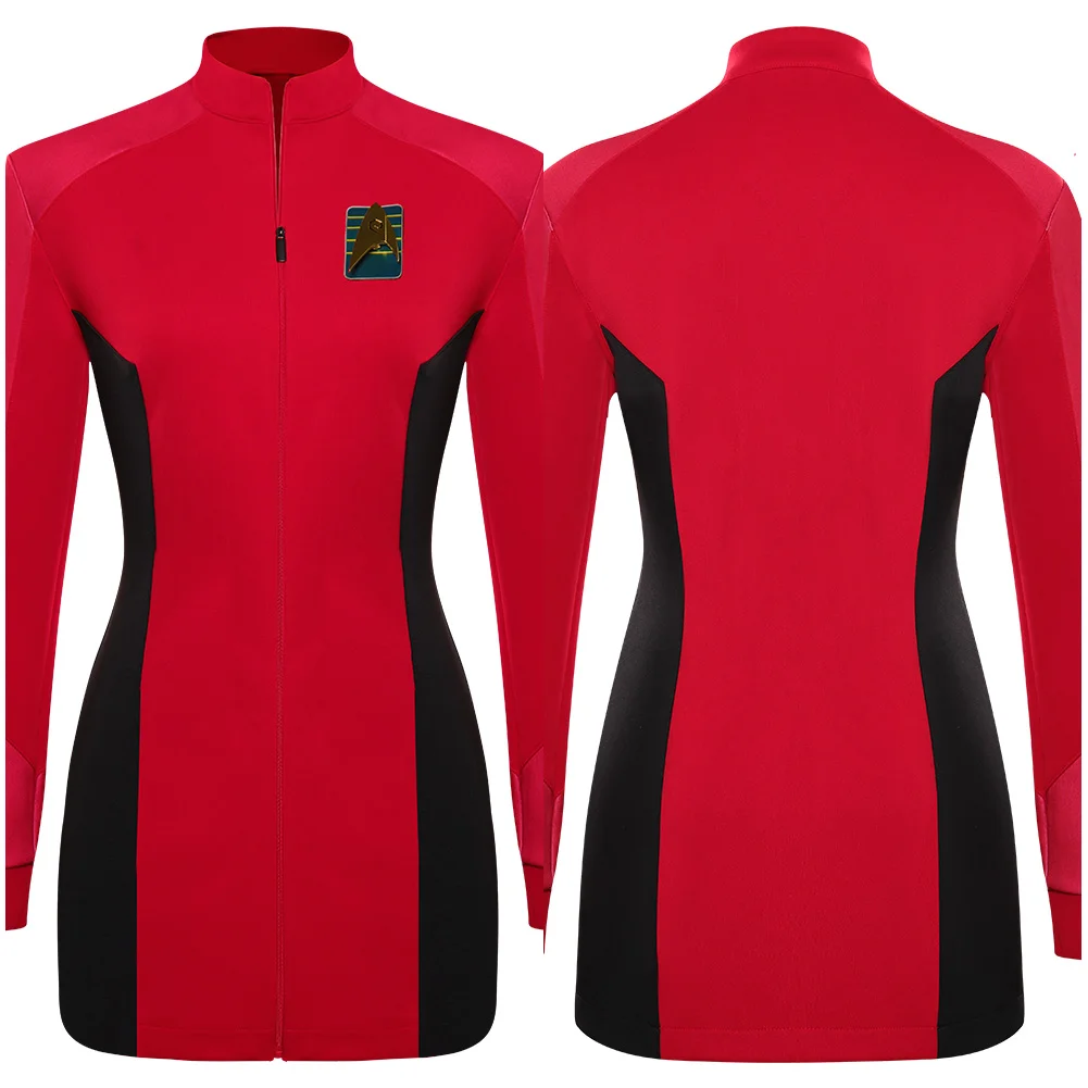 

Star Cosplay Trek：Strange New World S1 Nyota Uhura Cosplay Costumes Shirt Brooch Outfits Halloween Carnival Suit