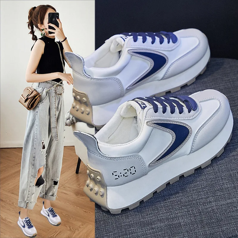 

Daddy Shoes Women 2023 Spring New All-match Sports Shoes Student Platform Casual Shoes Women Sneakers Zapatos Mujer