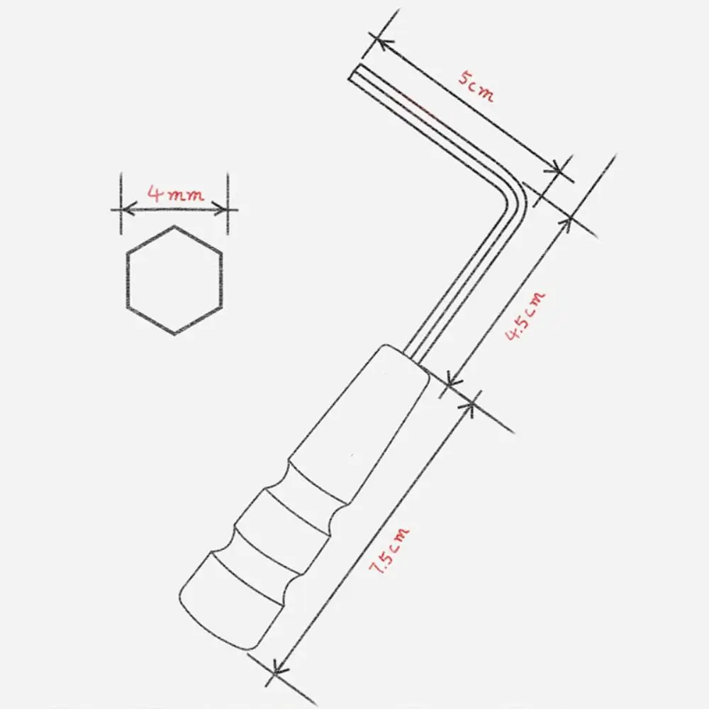 Новинка 4 мм гаечный ключ для гитары 5 инструменты ремонта грифа деревянная ручка