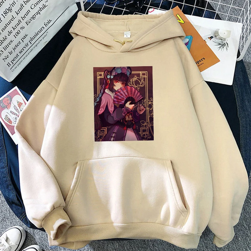 Модная Толстовка с принтом героев китайской игры Genshin Impact худи забавным