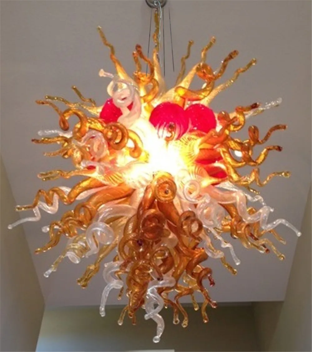 

M​oden Luxury Chandelier Home Decoration Hand Blown Aesthetic Ceiling Lights Hanging Lamp for Living Room Fixtures