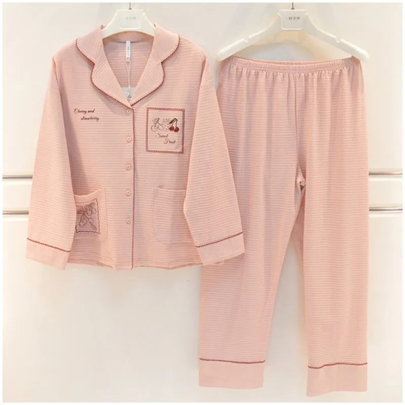 Anzhiyou корейские пижамы новые весенне-осенние женские вязаные ультратонкие мягкие