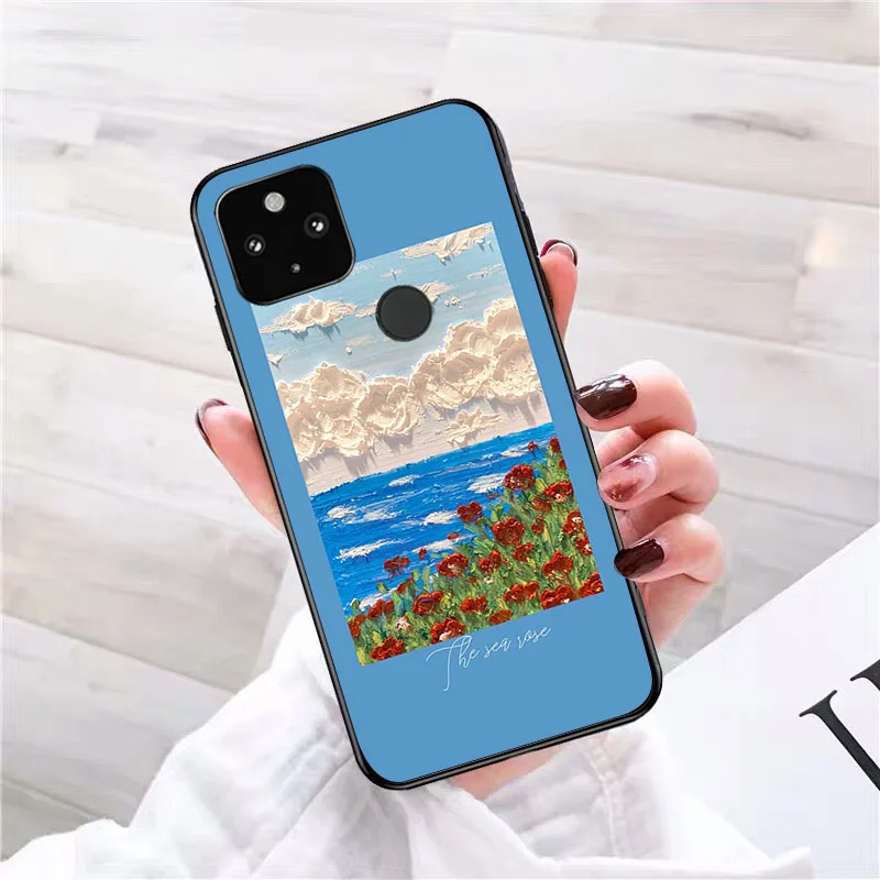 Цветочное облако устройство для телефона Google Pixel 7a 8 7 Pro 6A 6 8A 5A 4A 3A 5 4 3 XL