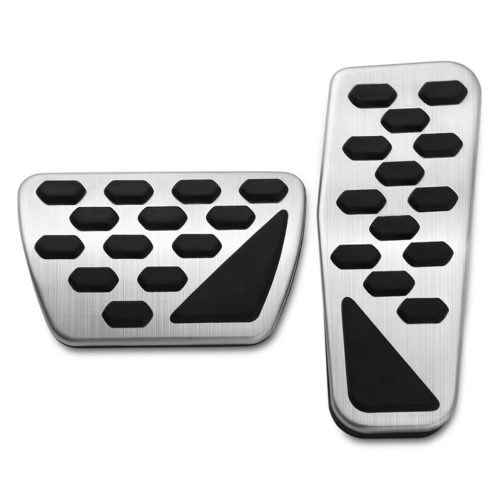 

2Pcs Gas And Brake Pedal Cover Auto Stainless Steel Foot Pedal Pad Kit For 2018-2019 Jeep Wrangler Jl Models