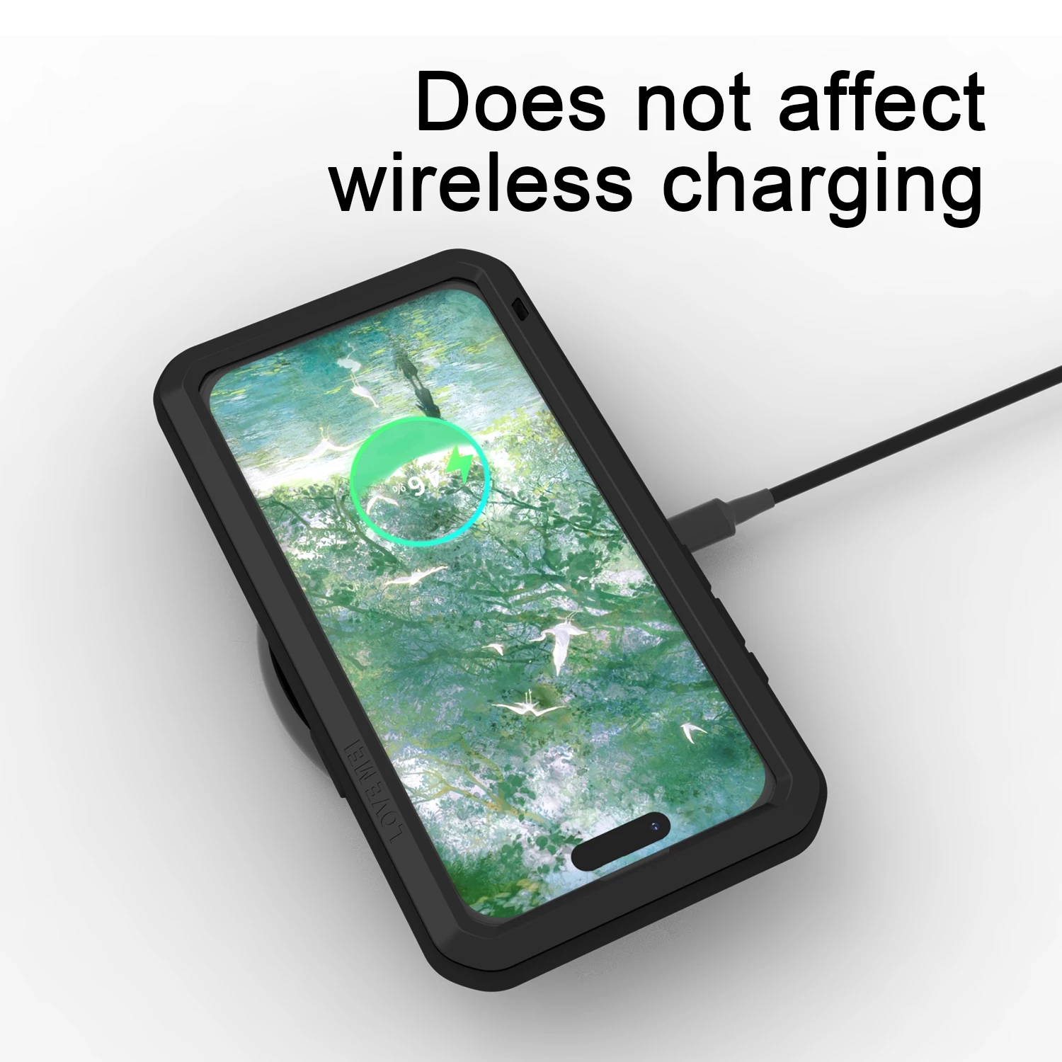 Чехол для телефона Love Mei Apple iPhone 16 Pro Max силиконовый металлический защитный чехол