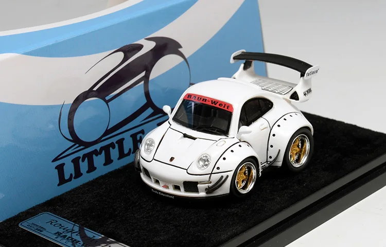 

little egg 1:64 Porsche RWB 993 991 wide body version Q car egg car cartoon car resin car model