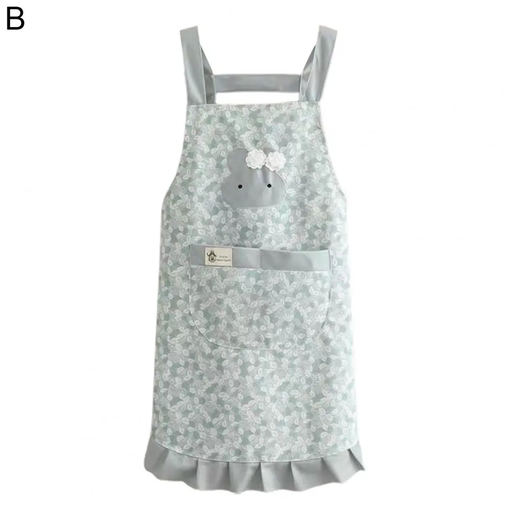 

Фартук для выпечки, фартук для готовки с кроличьими ушками, Кухонный Фартук с большим покрытием