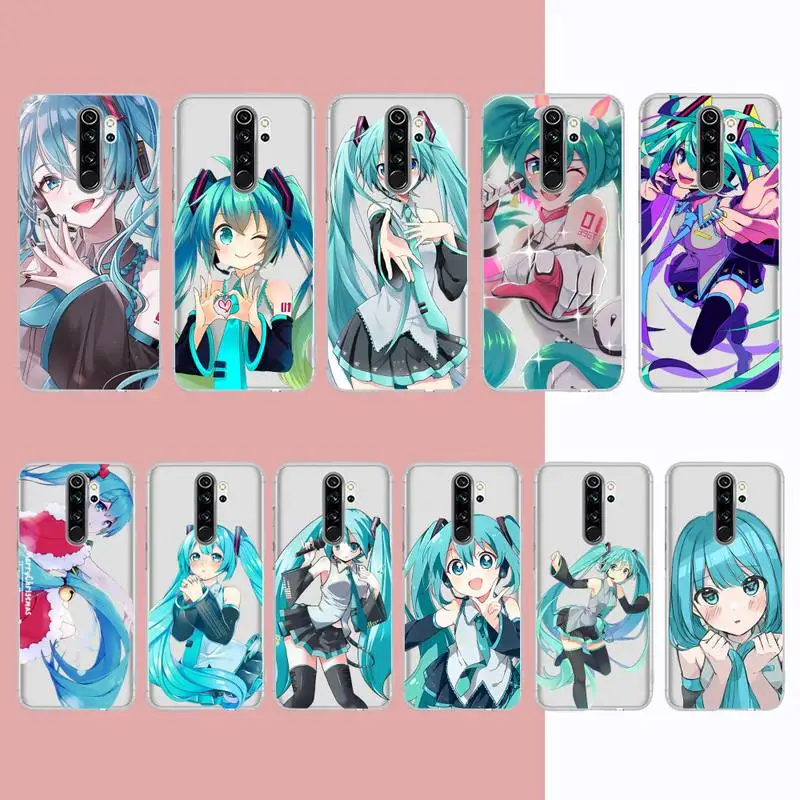 

H-Hatsune M-Miku Phone Case for Samsung A51 A52 A71 A12 for Redmi 7 9 9A for Huawei Honor8X 10i Clear Case