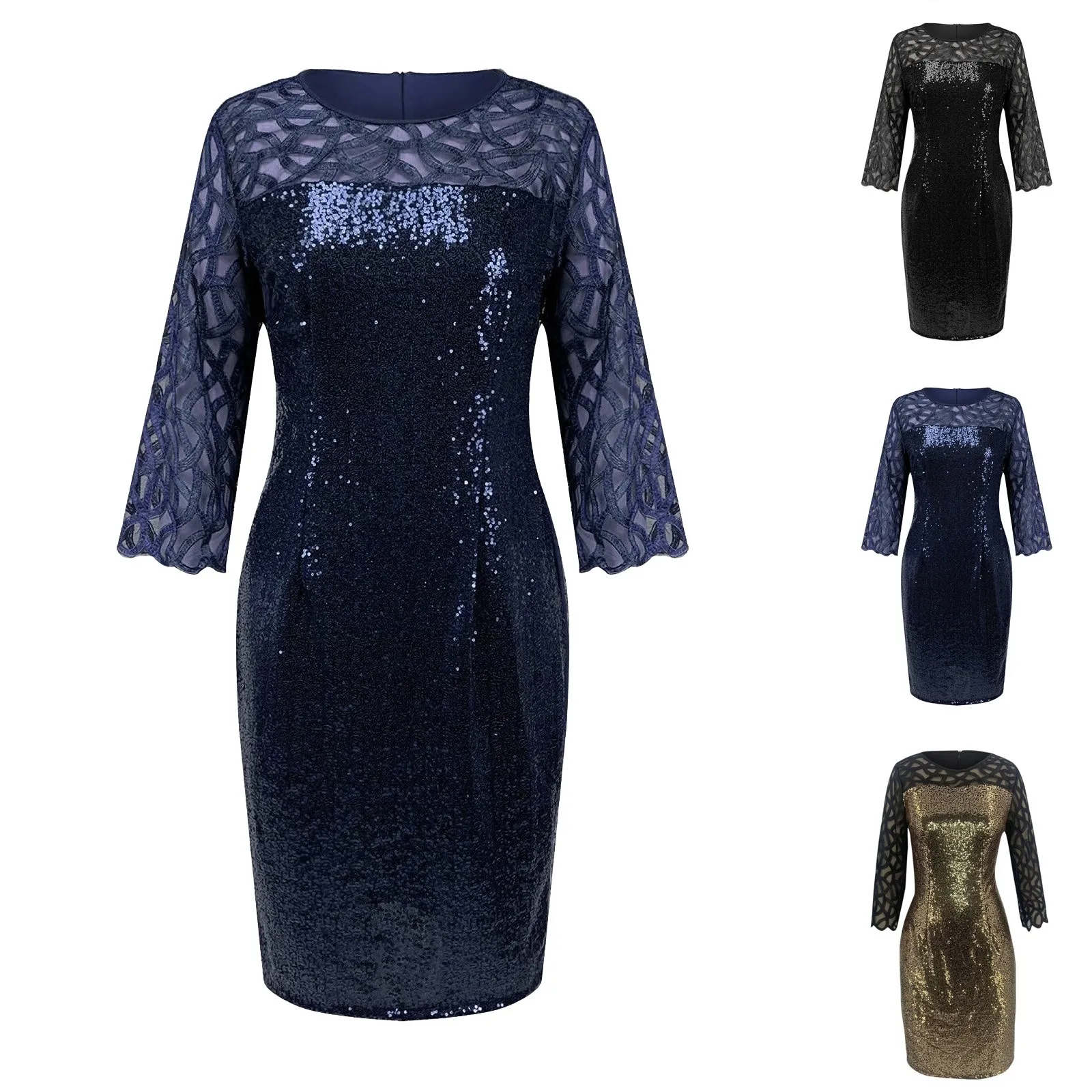 

Вечернее платье 2022 роскошное платье с воротником в стиле Питера Пэна облегающее платье с открытыми плечами для ночного клуба