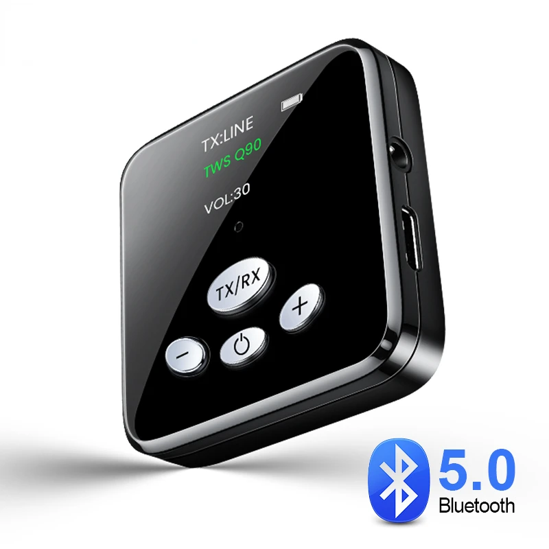 

Bluetooth Transmitter Receiver 3.5mm Jack Bluetooth 5.0 Aux Audio Wireless Adapter For PC TV Headphone Car Computer