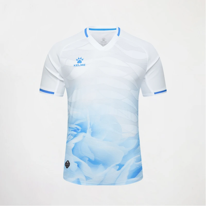 

Тренировочные рубашки KELME с коротким рукавом, Спортивная повседневная футболка, взрослые и дети, футбольные рубашки, пользоват