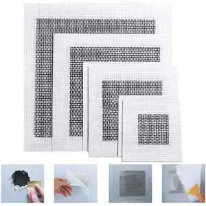 1 Set Wall Repair Patch Kit Self Adhesive Strong Stickiness Aluminum 2/4/6/8 Inch Wall Patch Hole Fixer Repair Kit for Office