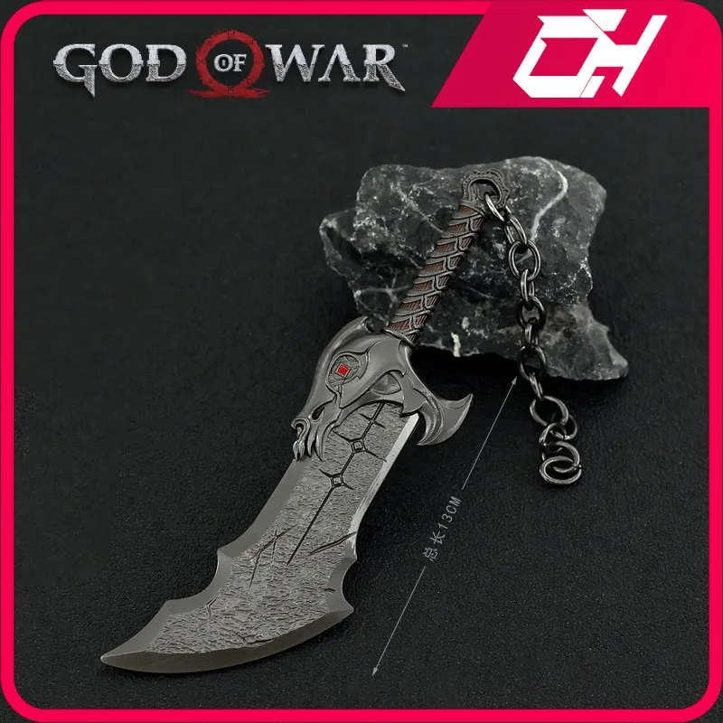 

God of War Weapon New Blades of Exile Weapon Metal Weapon Katana Sword Spear Anime Toy Weapons Keychain Toys for Boy Kid Gift