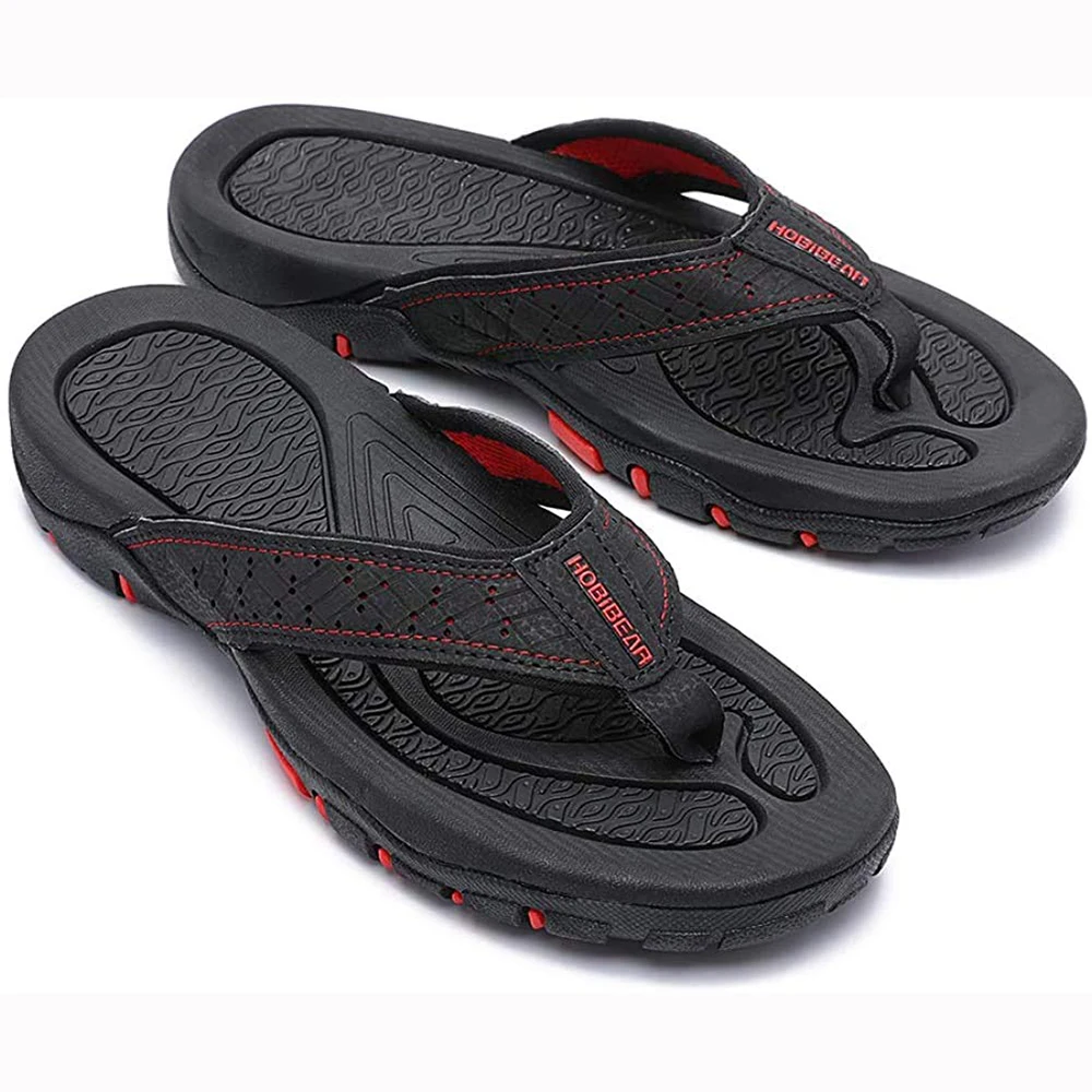 Sandals Men's Flip-Flops Men's Outdoor Sports Beach Sandals Indoor Comfortable Leisure Thong Slippers Anti-Slip Shock Absorption