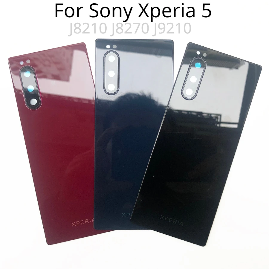 Стекло для Sony Xperia 5 Back J8210 J8270 J9210 Крышка батарейного отсека задняя крышка корпуса