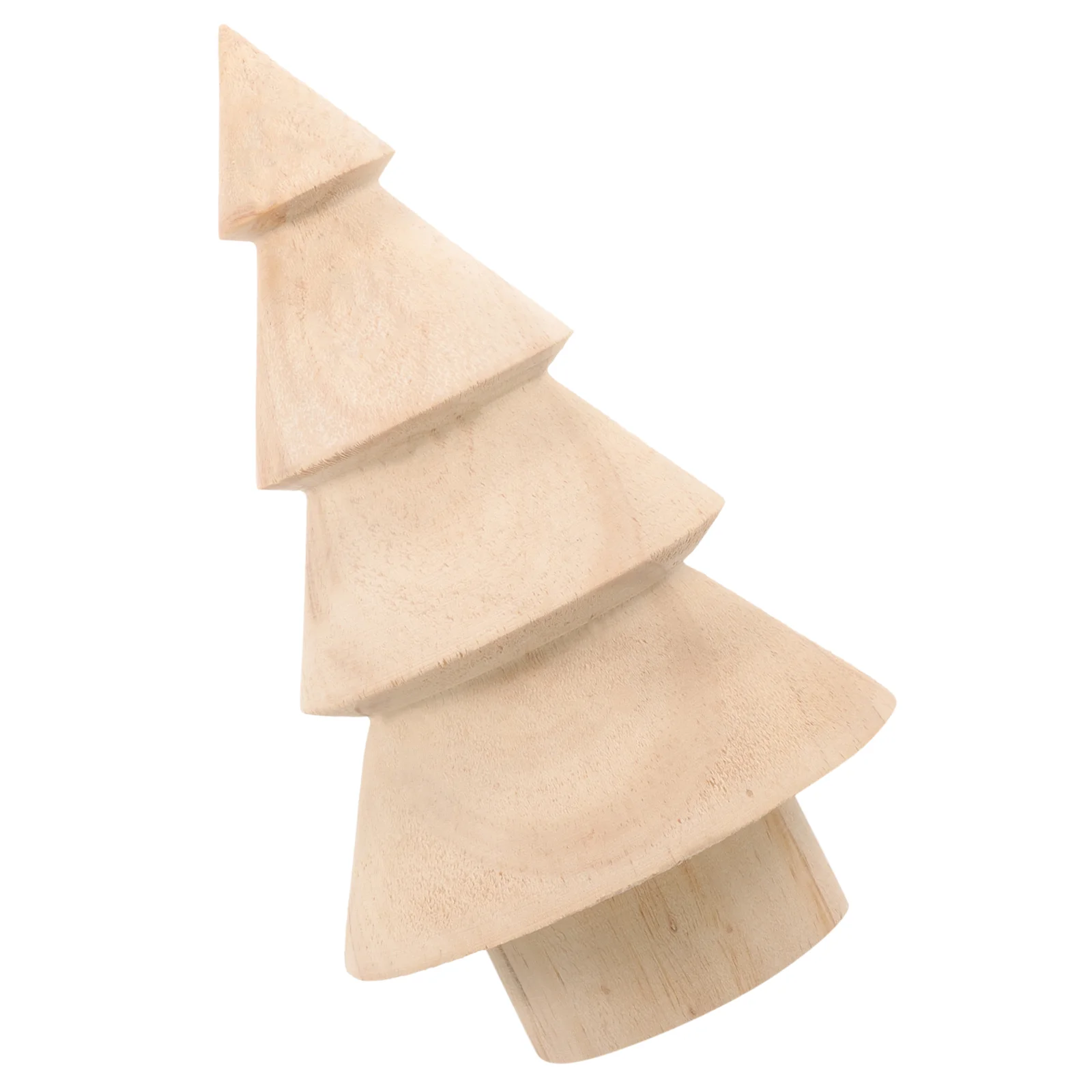 

Miniature Wood Trees DIY Toys Painted Crafts Graffiti Decorations Unfinished Wooden Xmas